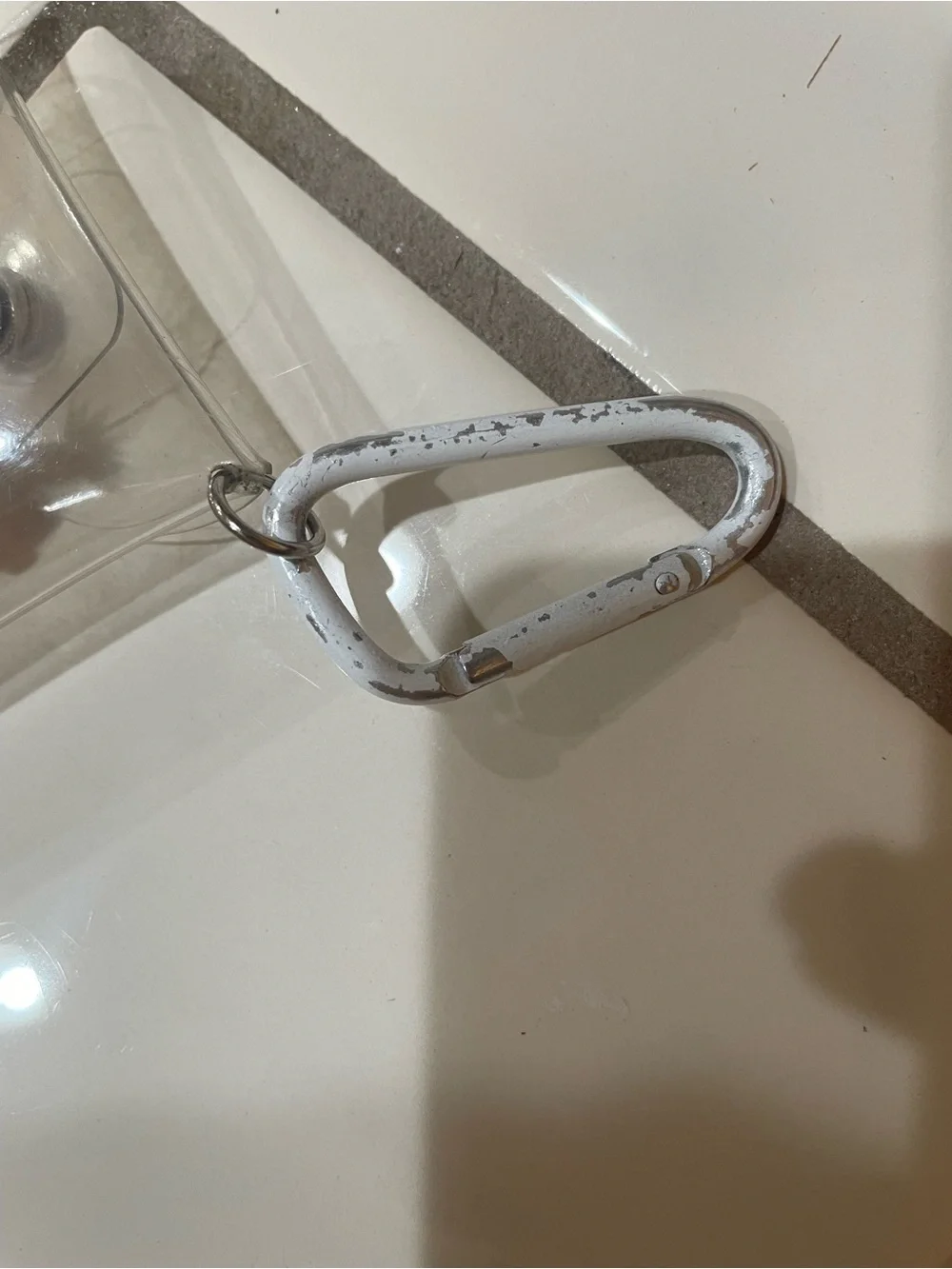 Sesame Street Clear Pouch with Bert & Ernie and White Carabiner